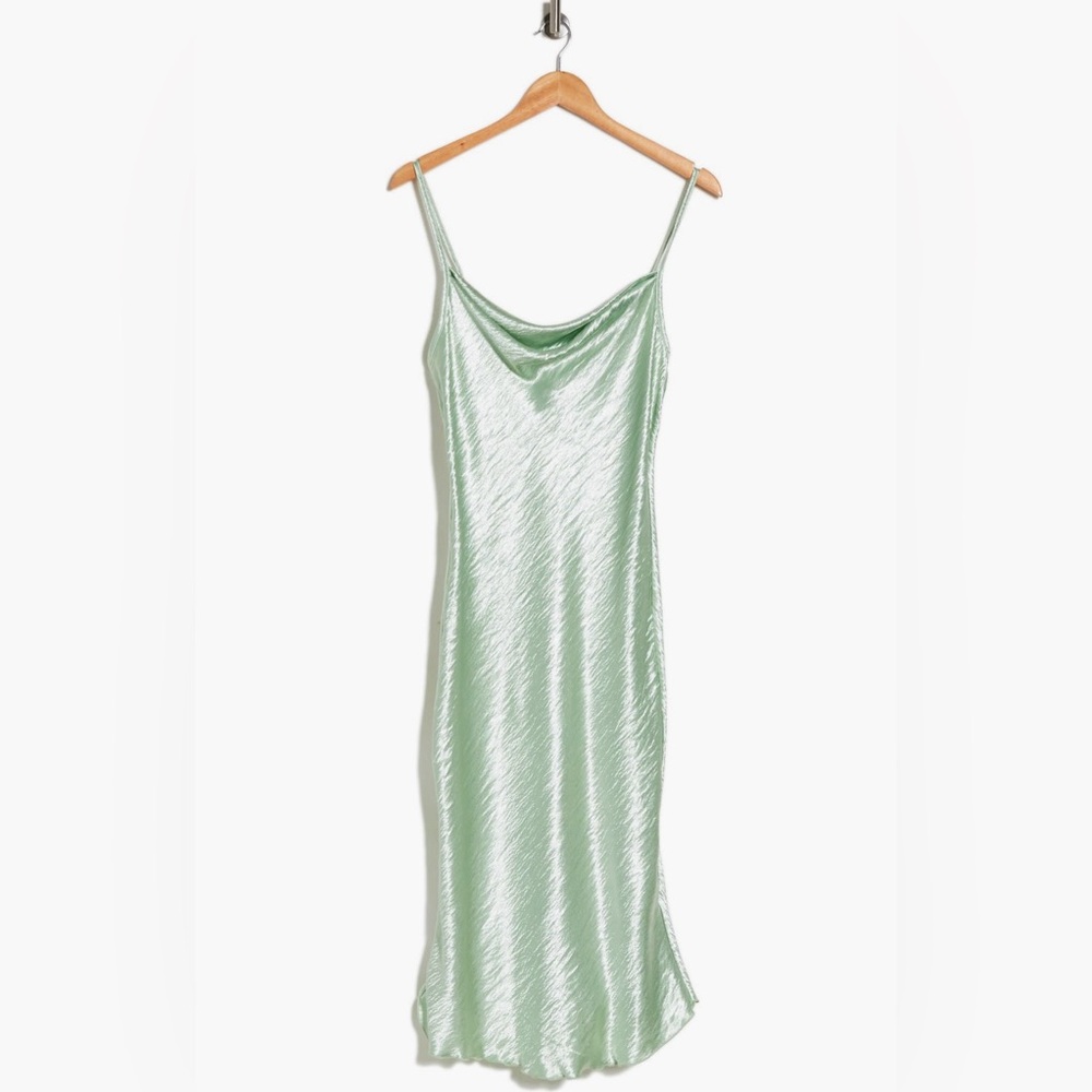 bebe satin slip dress NWT